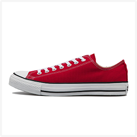 CANVAS ALL STAR OX レッド