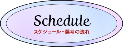 Schedule スケジュール・選考の流れ